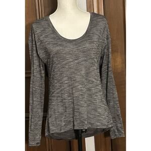 Lululemon Charcoal Gray Women’s Shirt Size M/L Thumb Holes Long Sleeve